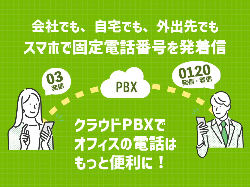 クラウドPBXで03発着信